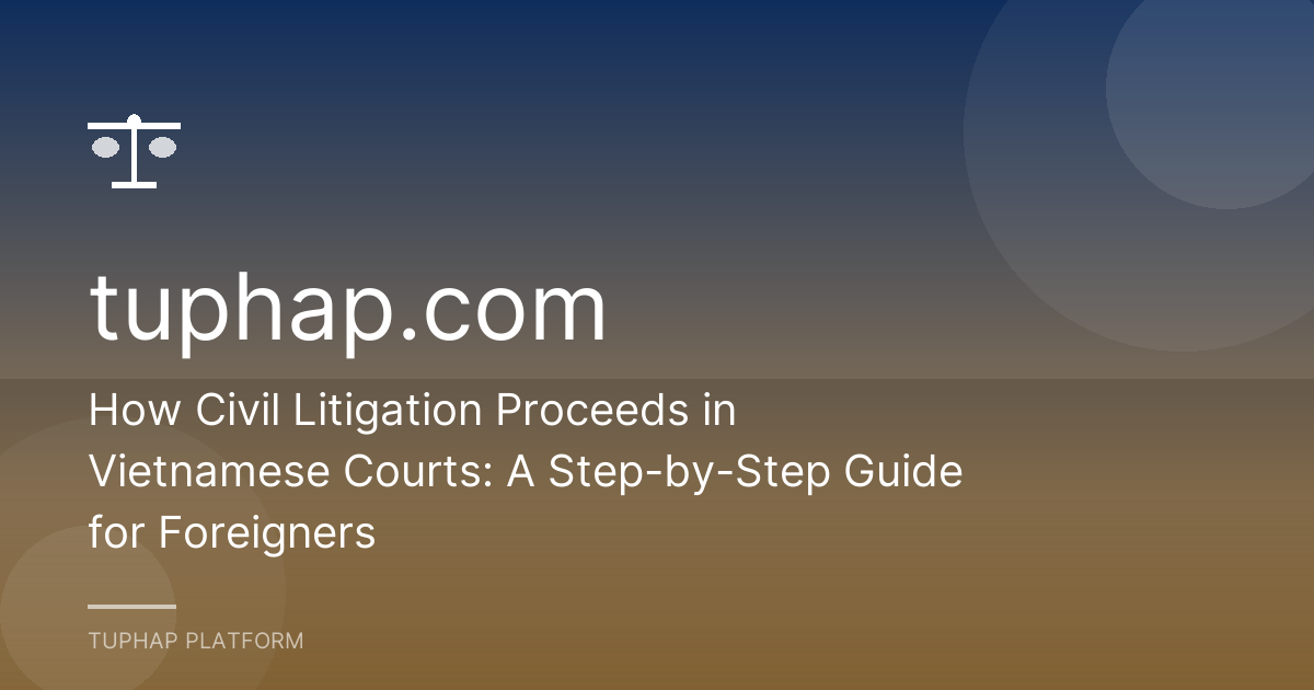 How Civil Litigation Proceeds in Vietnamese Courts: A Step-by-Step Guide for Foreigners